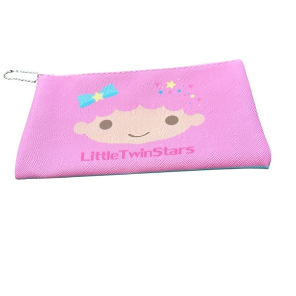 3/$25 Sanrio Little Twin Stars Pink & Blue Kiki Lala Pouch - Picture 1 of 3